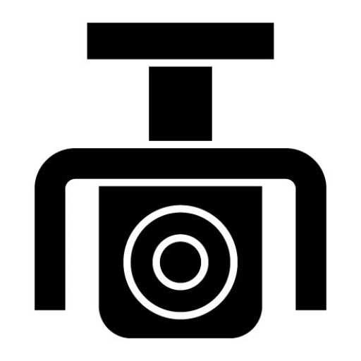 Security Camera Glyph Icon