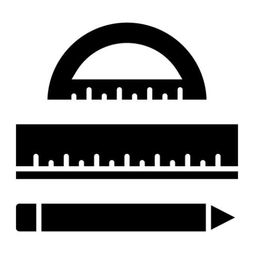 Stencil Glyph Icon