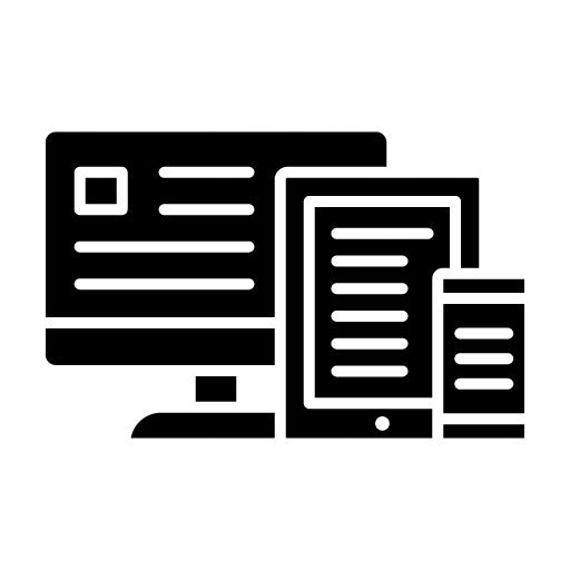 Responsive Design Glyph Icon