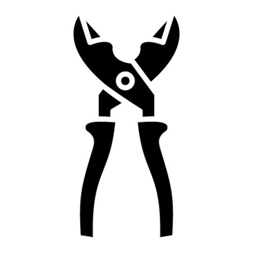 Wire Cutters Glyph Icon