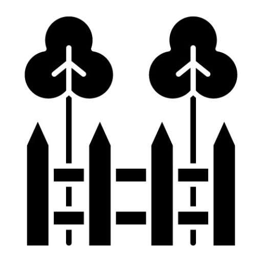Yard Glyph Icon