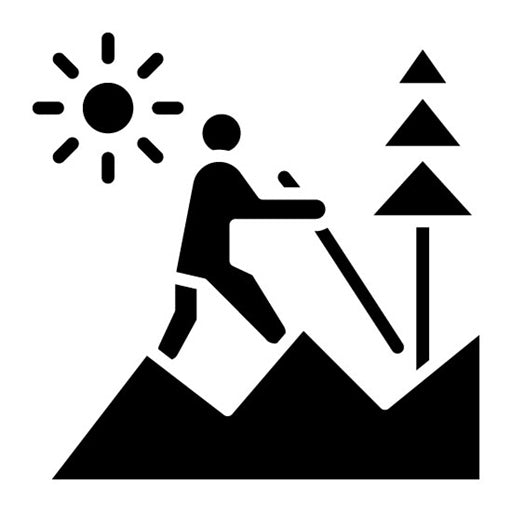 Adventure Glyph Icon | Vacation Planning
