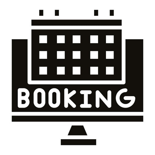 Booking Glyph Icon | Vacation Planning