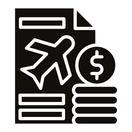 Budget Glyph Icon | Vacation Planning