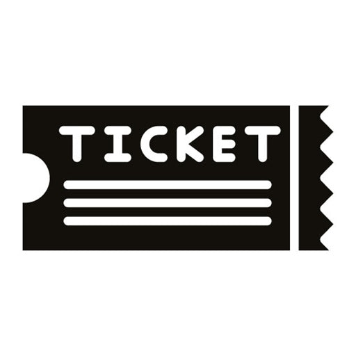 Tickets Glyph Icon | Vacation Planning