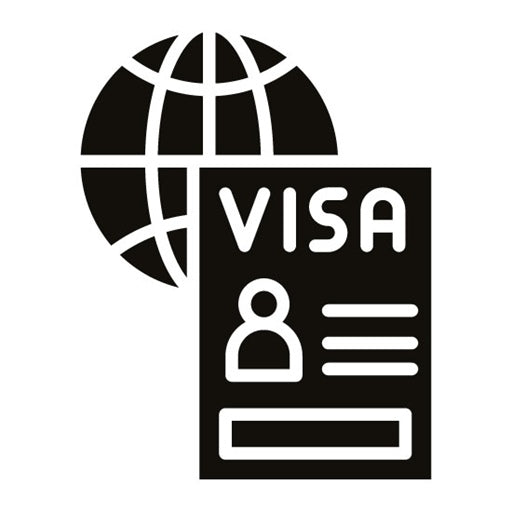Travel Visa Glyph Icon