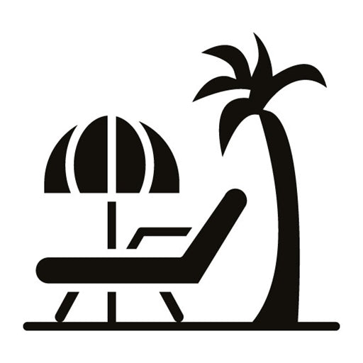 Vacation Glyph Icon | Vacation Planning