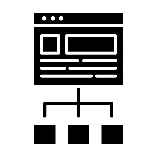 Website Structure Glyph Icon