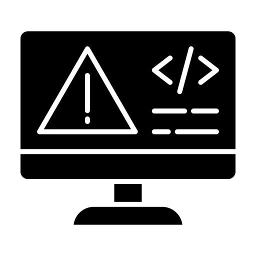 Code Error Glyph Icon
