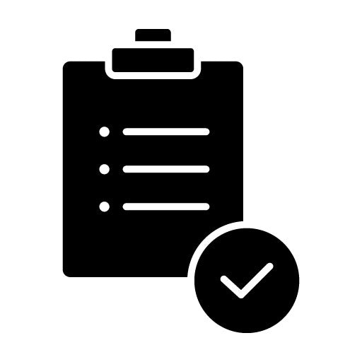 Checklist Glyph Icon