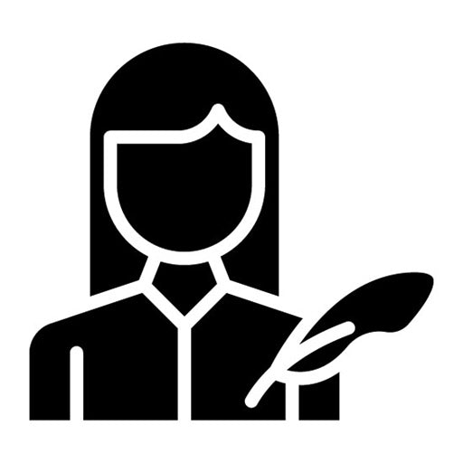 Author Female Glyph Icon