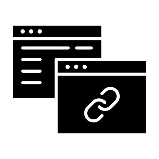 Backlink Glyph Icon