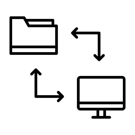 Online File Transfer Icon