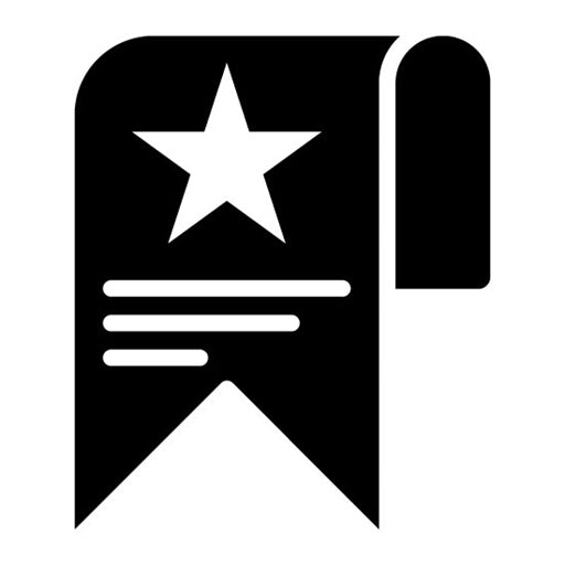 Bookmark Glyph Icon | Literature