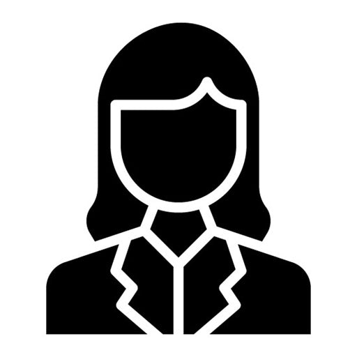 Character Female Glyph Icon