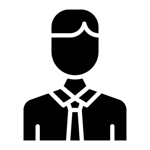 Character Male Glyph Icon