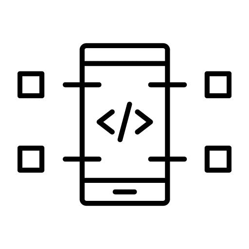 Mobile Coding Icon