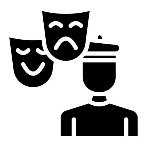 Drama Glyph Icon | Literature