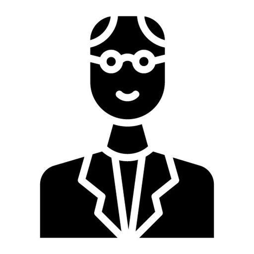 Teacher Male Glyph Icon | Literature