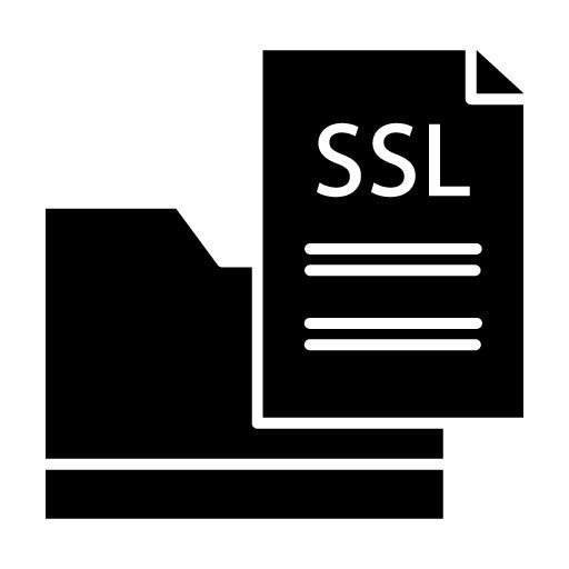 SSL File Glyph Icon