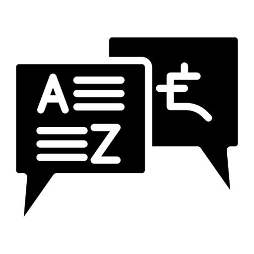 Translation Glyph Icon | Literature