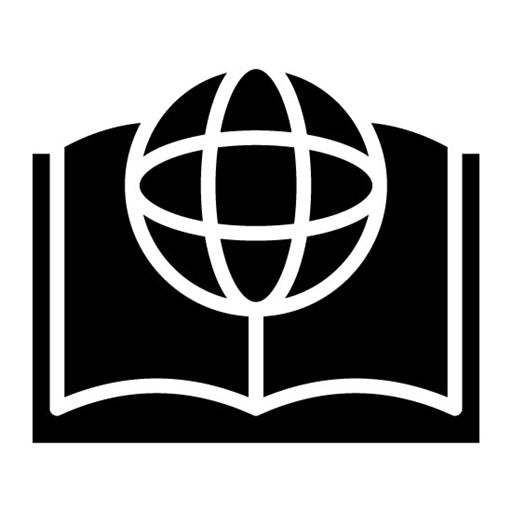 World Literature Glyph Icon
