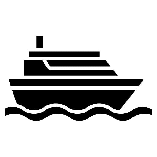 Boat Glyph Icon | Vacation and Tourism