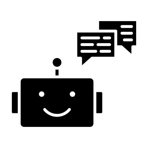 Chat Bot Glyph Icon
