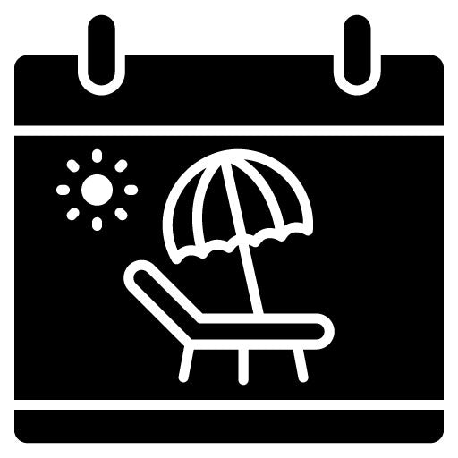 Vacation Glyph Icon | Vacation and Tourism