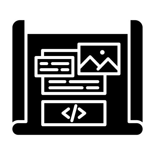 Mockup Design Glyph Icon