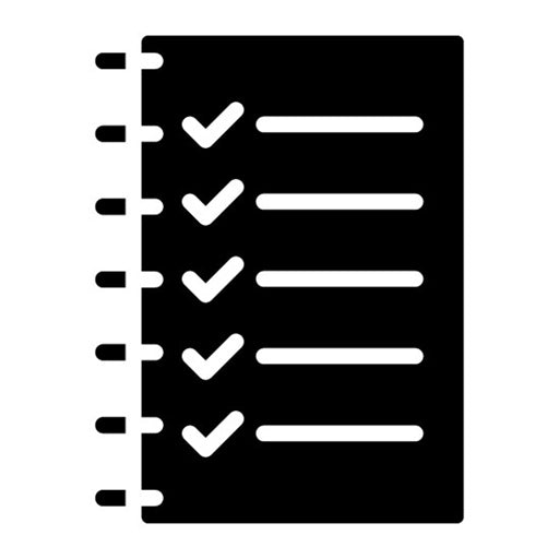 To-Do List Glyph Icon