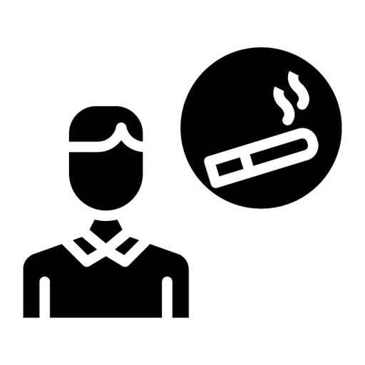 Unhealthy Lifestyle Glyph Icon | Lifestyles