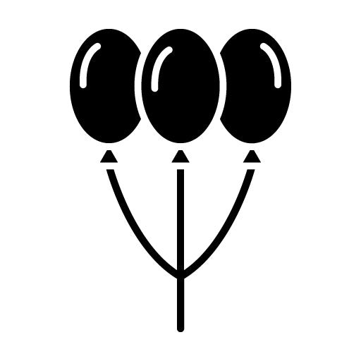 Balloons Glyph Icon