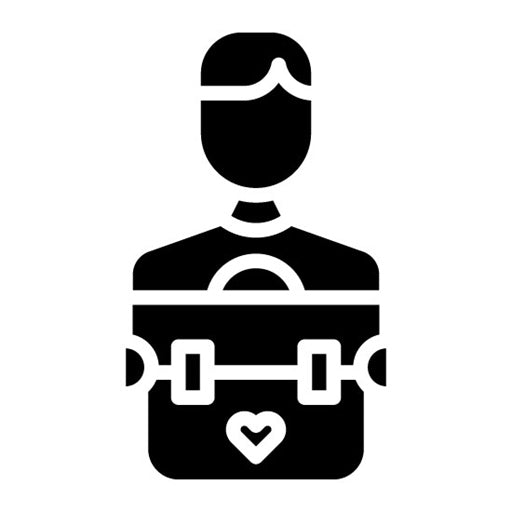 Workaholic Lifestyle Glyph Icon