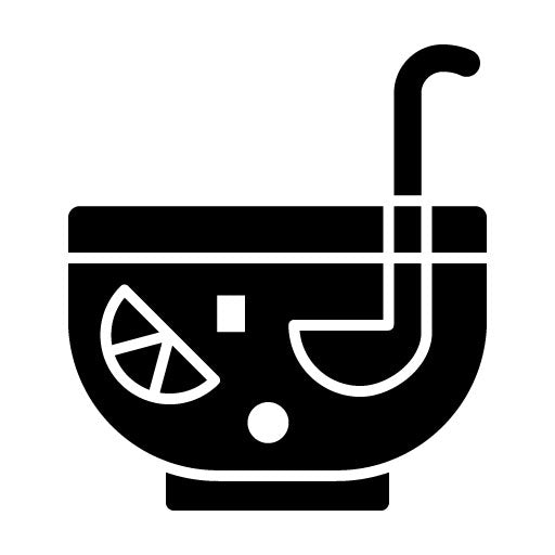 Birthday Punch Glyph Icon