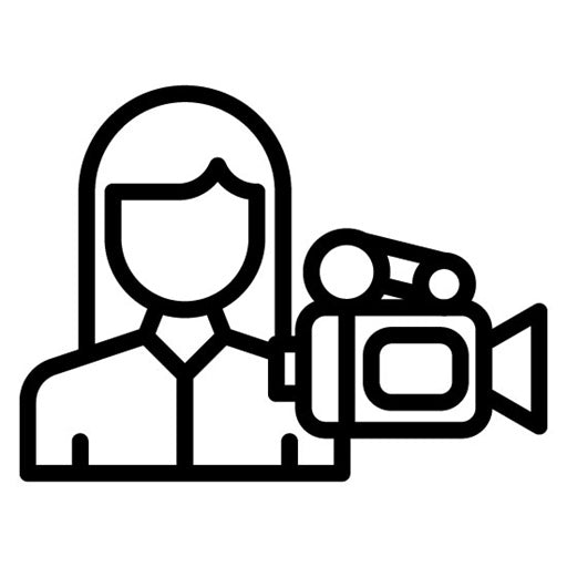 Camera Operator Female Icon