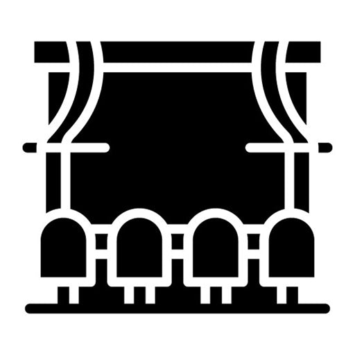 Cinema Glyph Icon | Filmmaking