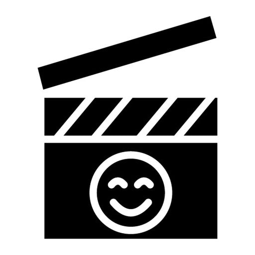 Comedy Film Glyph Icon