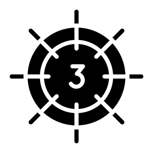 Countdown Glyph Icon