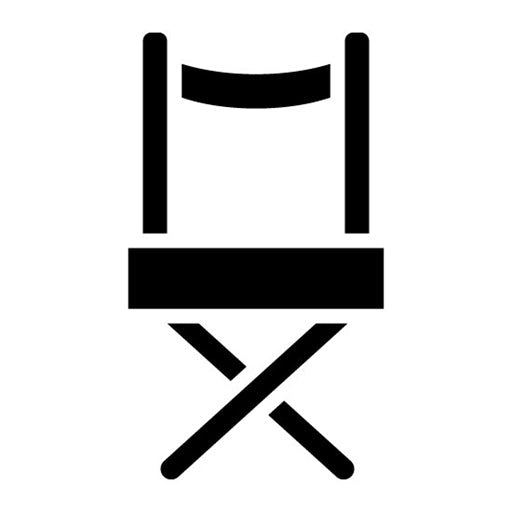 Director Chair Glyph Icon | Filmmaking