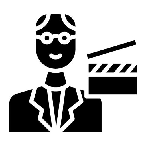 Director Male Glyph Icon | Filmmaking