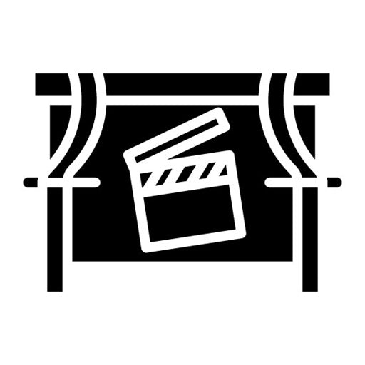 Feature Film Glyph Icon