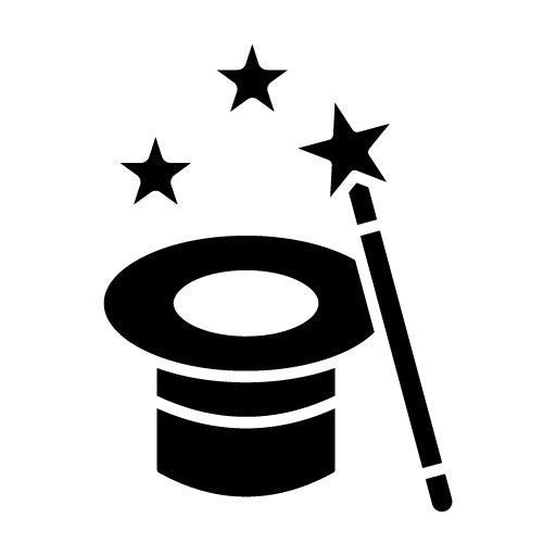 Magic Trick Glyph Icon
