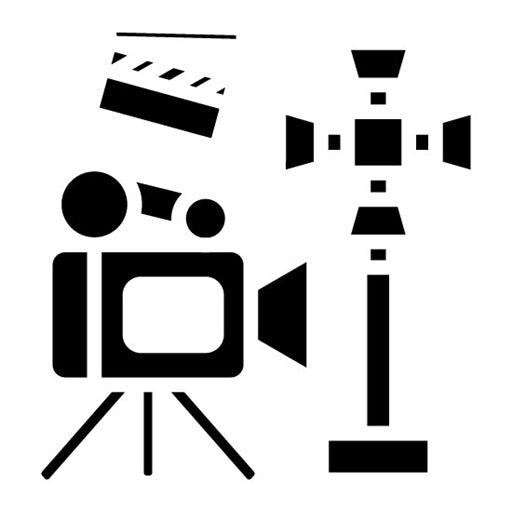 Film Set Glyph Icon