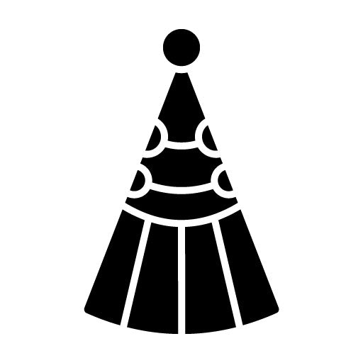 Party Hat Glyph Icon
