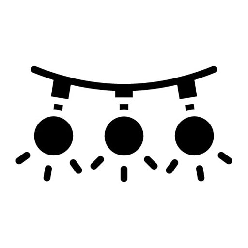 Lighting Glyph Icon | Filmmaking