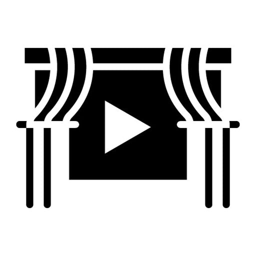 Movie Screen Glyph Icon