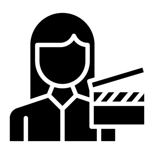 Producer Female Glyph Icon