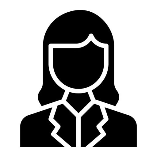 Business Woman Glyph Icon
