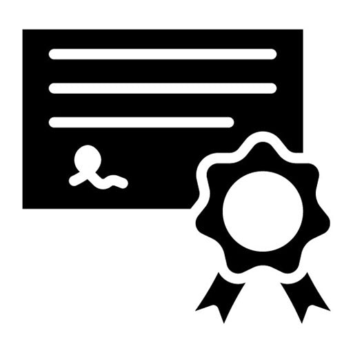 Certificate Glyph Icon | Achievements